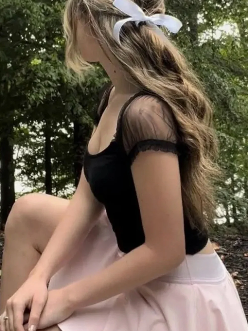 Super Cute Black Top - Size S, only worn once